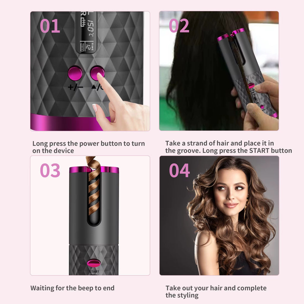 Cordless Automatic Hair Curler